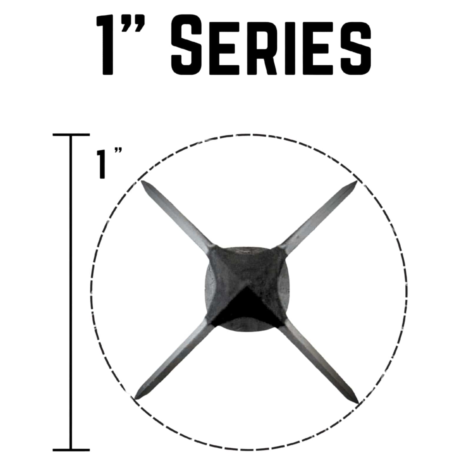 TOTA | 100 grain broadhead | 1-inch solid | fixed blade