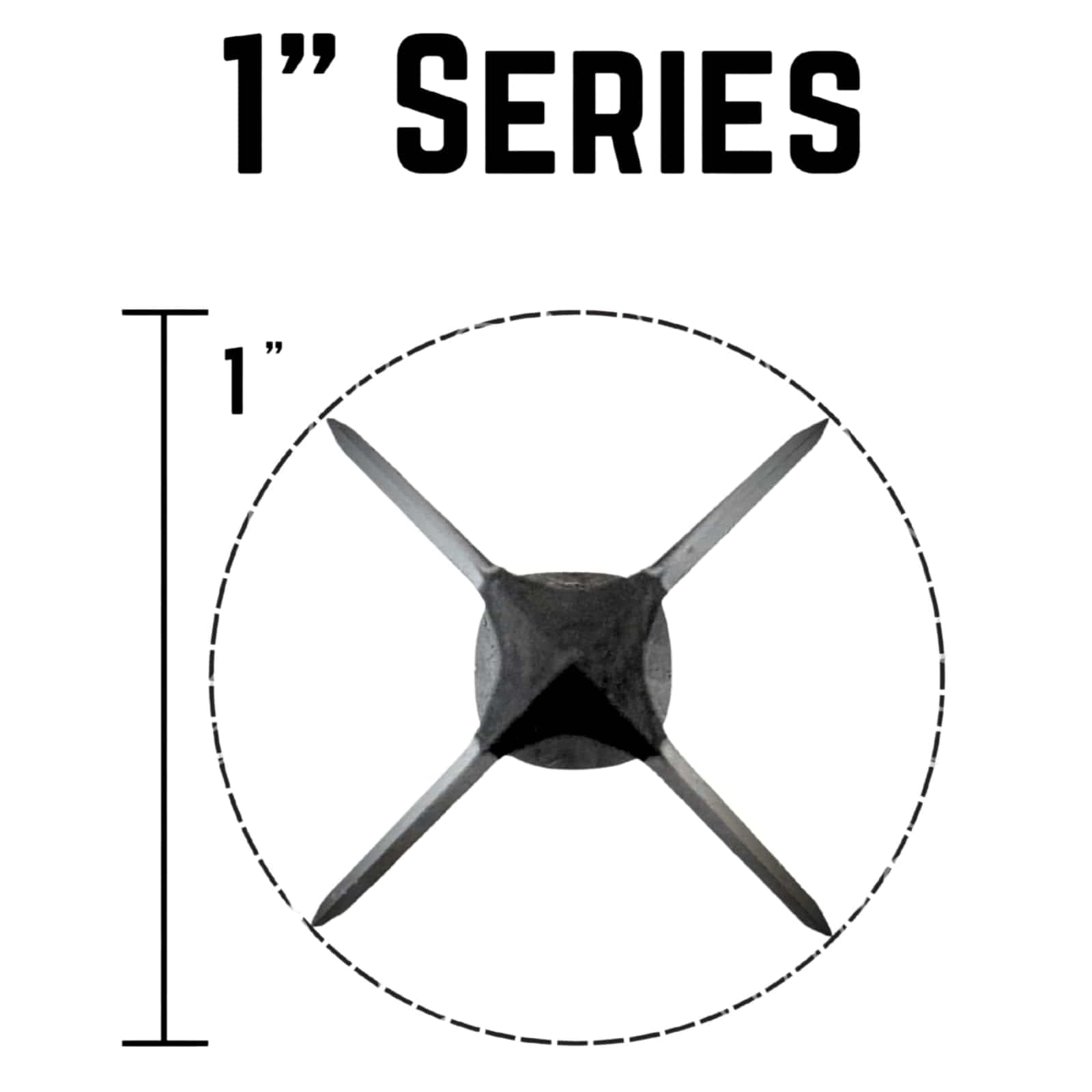 TOTA | 125 grain broadhead | 1-inch solid | fixed blade